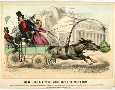 Mose, Lize, and Little Mose Going to California, 1849 by John L. Magee
